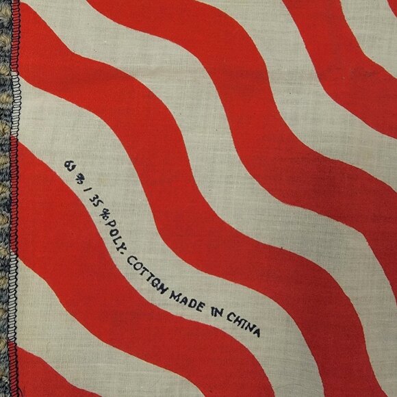 Vintage American Flag Bandana Made In USA‎ Cotton Polyester NEW - Picture 2 of 2